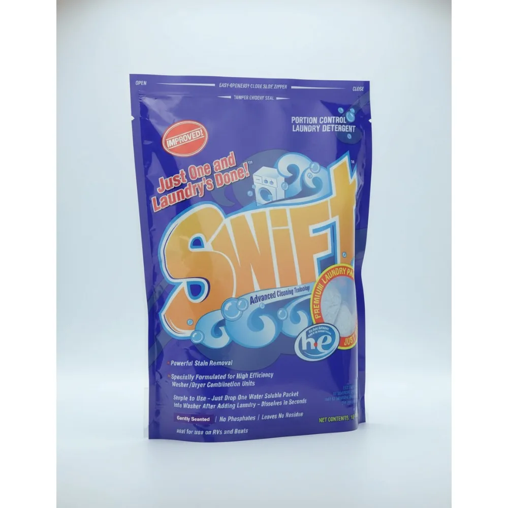 

Eco-Friendly Laundry Detergent Pods for High-Efficiency Washers, Powerful Stain Remover, Septic Safe