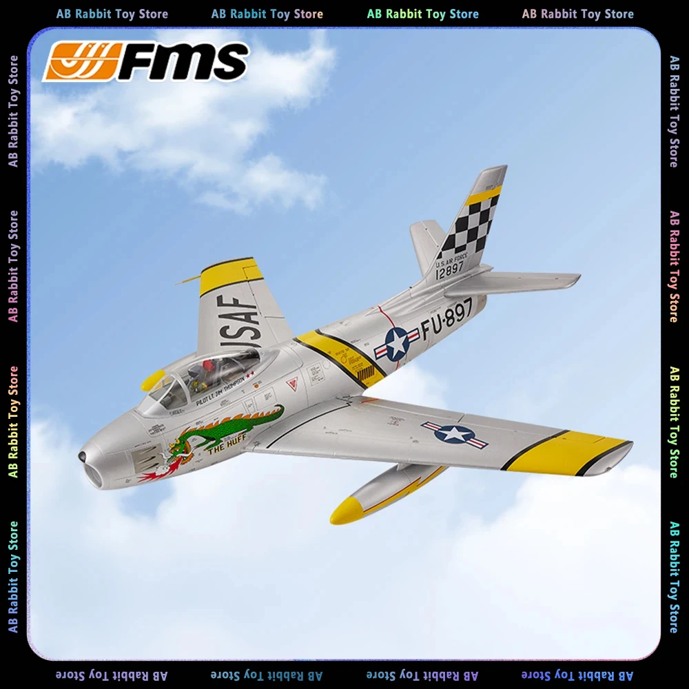 

80mm FMS RC Airplane Ducted Fan EDF Jet F86 F-86 Sabre 6ch with 3 retracts High Speed Sports Model Plane Aircraft Avion PNP Gift