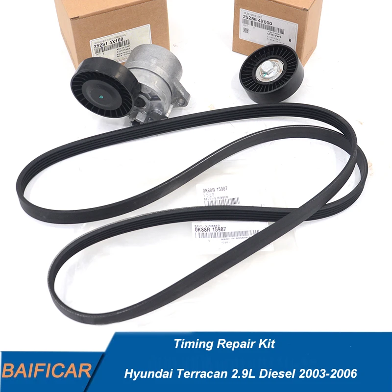 Baificar Brand New Timing Repair Kit Components Suit 0K88R-15987,25281-4X100 For Hyundai Terracan 2.9L Diesel 2003-2006