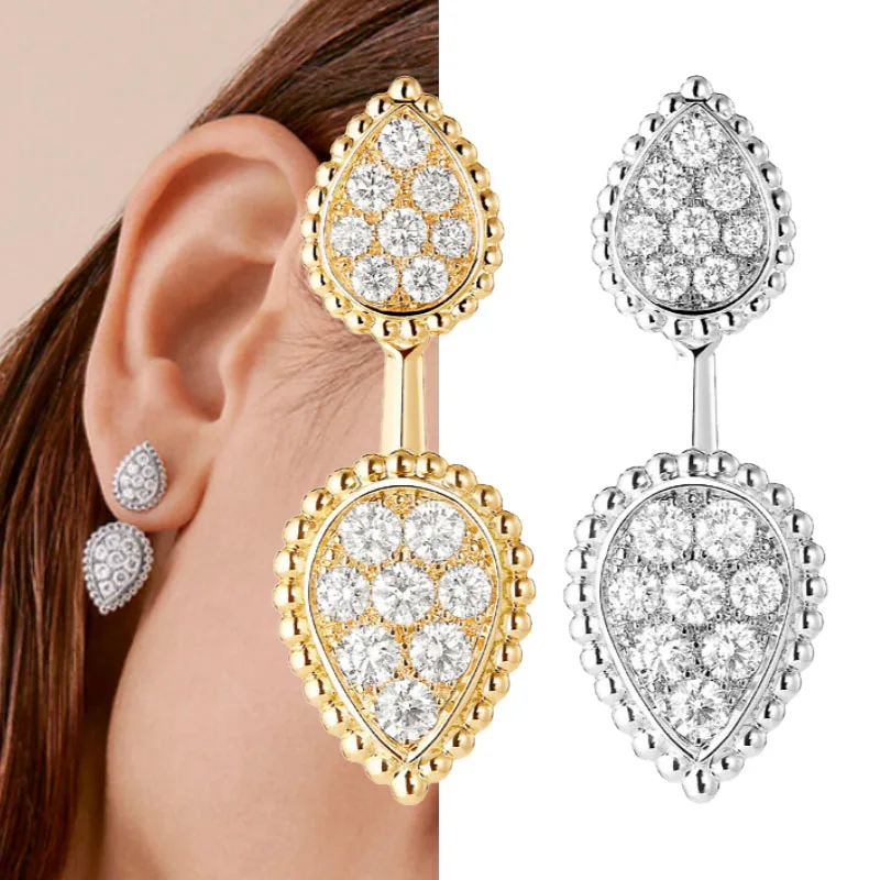 

The 2025 Luxury Zircon Earrings Are A Must-have Fashion Symbol for Daily Wear At Banquets and Parties, with Infinite Circulation