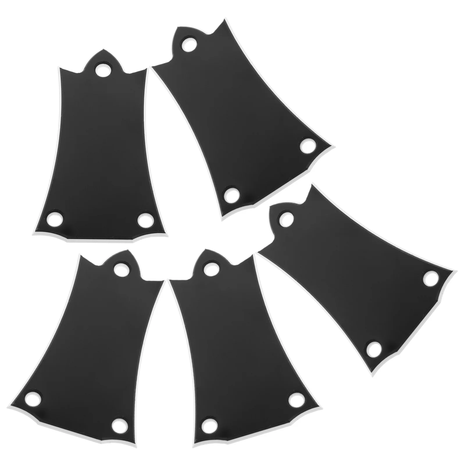 

1Set Stylish Bell Shape Guitar Truss Rod Cover Black Metal Electric Bass Guitar Headstock Shield Precision Tuning