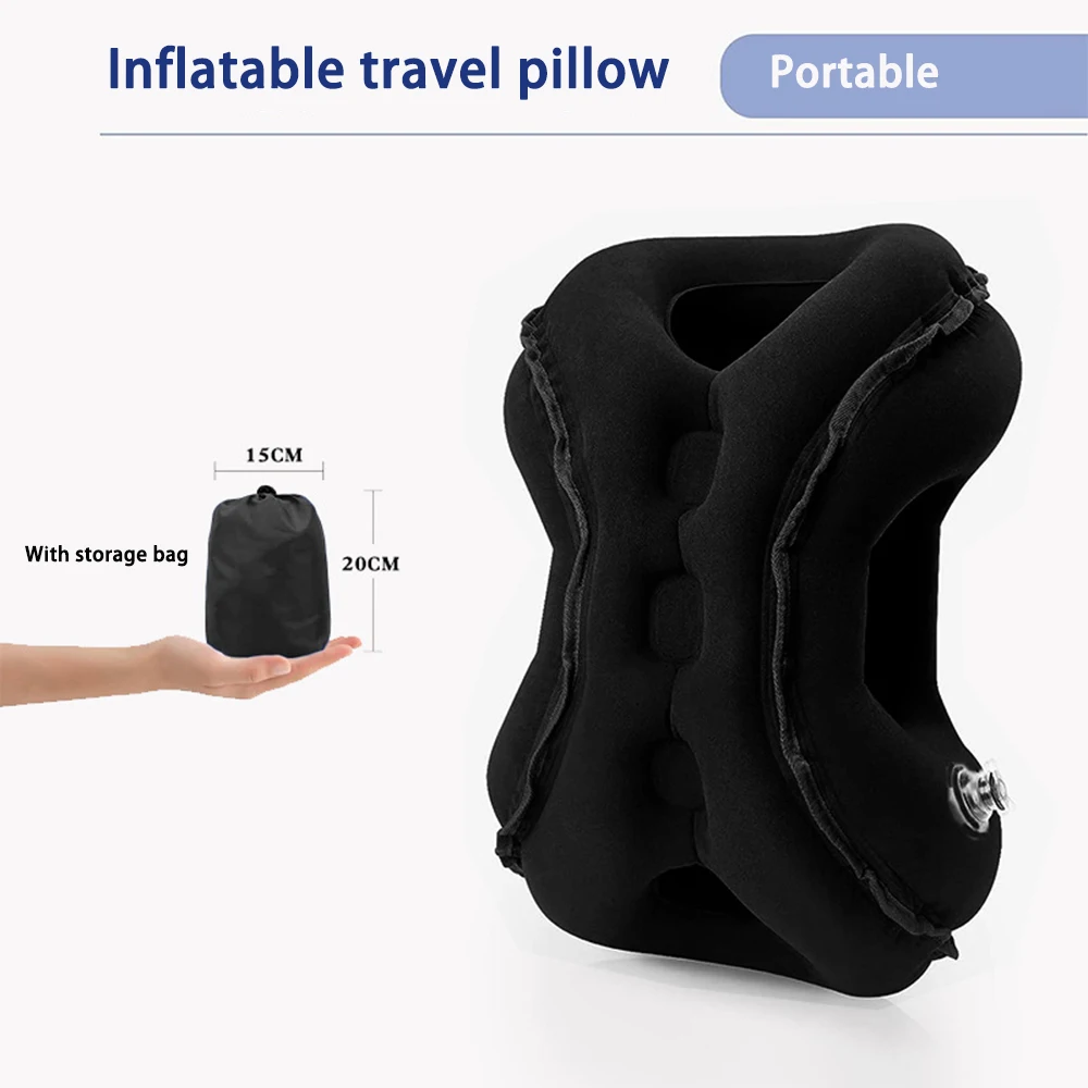 Inflatable Body Sleeping Pillow Travel Air Pillows PVC Multifunctional Cushion Dakimakura for Airplane Car Office Home 베개 바디필로우