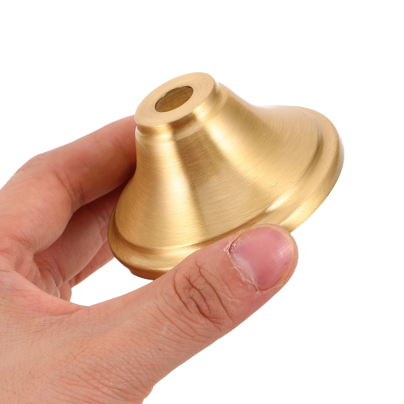 

Restaurant Chandeliers Horn Cover Lamp Finial Brass Trumpet Shaped Light Fixture Floor Base Shades Cap Component Tapped