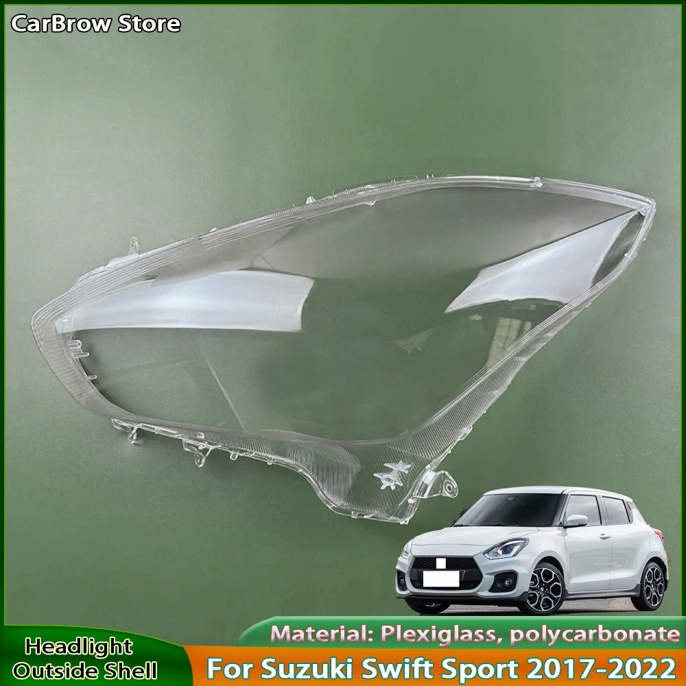 

Headlamp Cover Lens Plexiglass For Suzuki Swift Sport 2017 2018 2019 2020 2021 2022 Car Headlight Shell Transparent Lampshade
