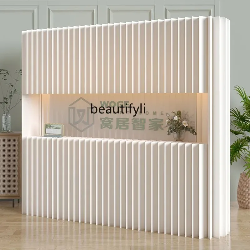 قسم الشاشة الورقية المنقولة وهمية الجدار شعار مخصص مكتب التقسيم مقسم المجلس 1 غرفة إلى 2 غرفة