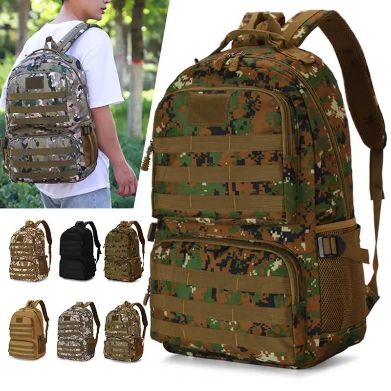 

Camouflage Backpack Men Large Capacity Backpack Men Outdoor Travel Rucksack Bag Hiking Camping Backpack