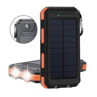 10000mAh Solar Power Bank Fast Charging External Battery Outdoor Portable Compass Phone Charger For Xiaomi iPhone 14 13 12 Pro