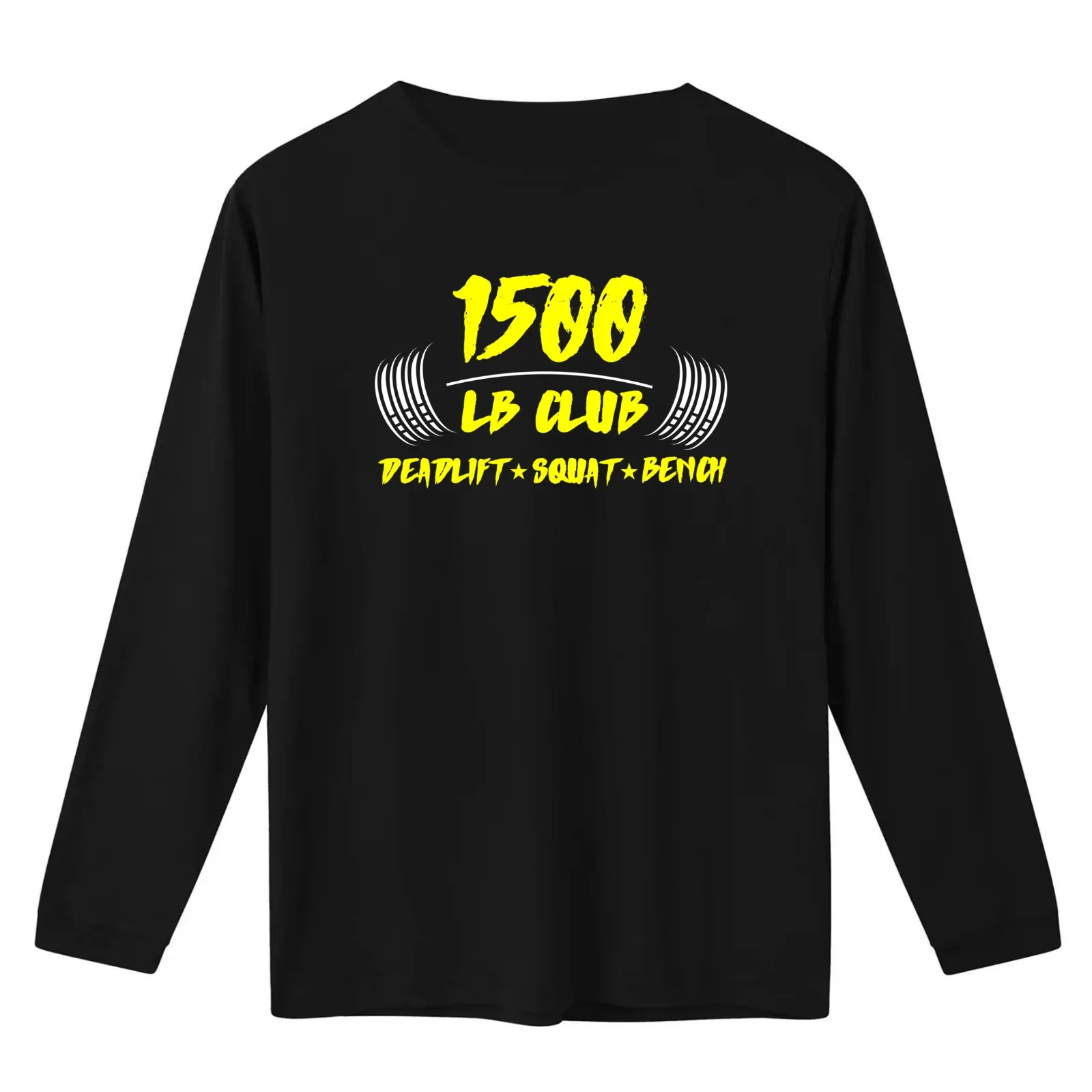 1500 pound club deadlift squat bench T-Shirt Summer Casual Cotton Tee Oversized Streetwear Tops Vintage Graphic Print