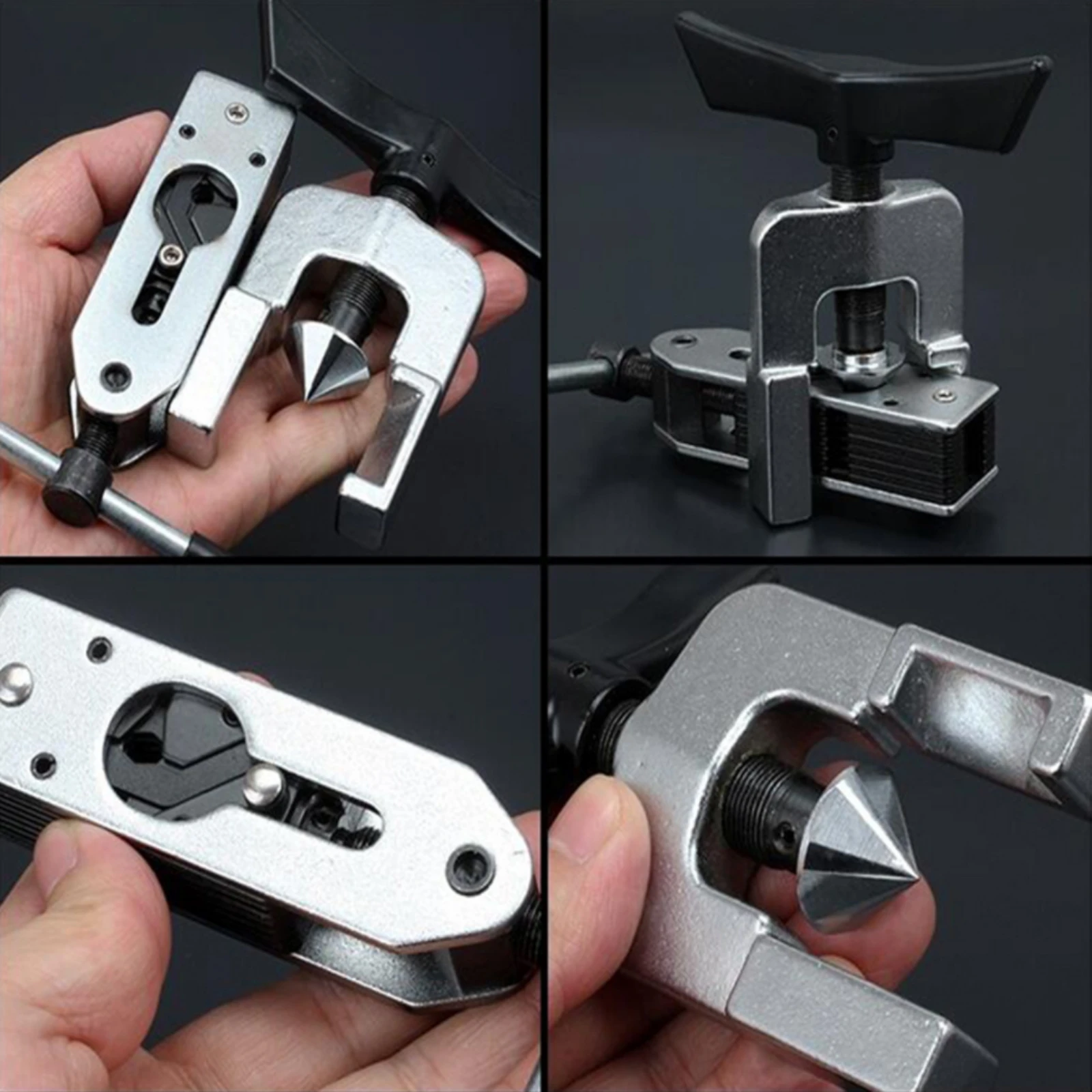 

Copper Tube Flaring Tool Threaded Clamp Manual Tube Flarer T-Handle Flaring Tool Versatile Purpose Accurate Expansion
