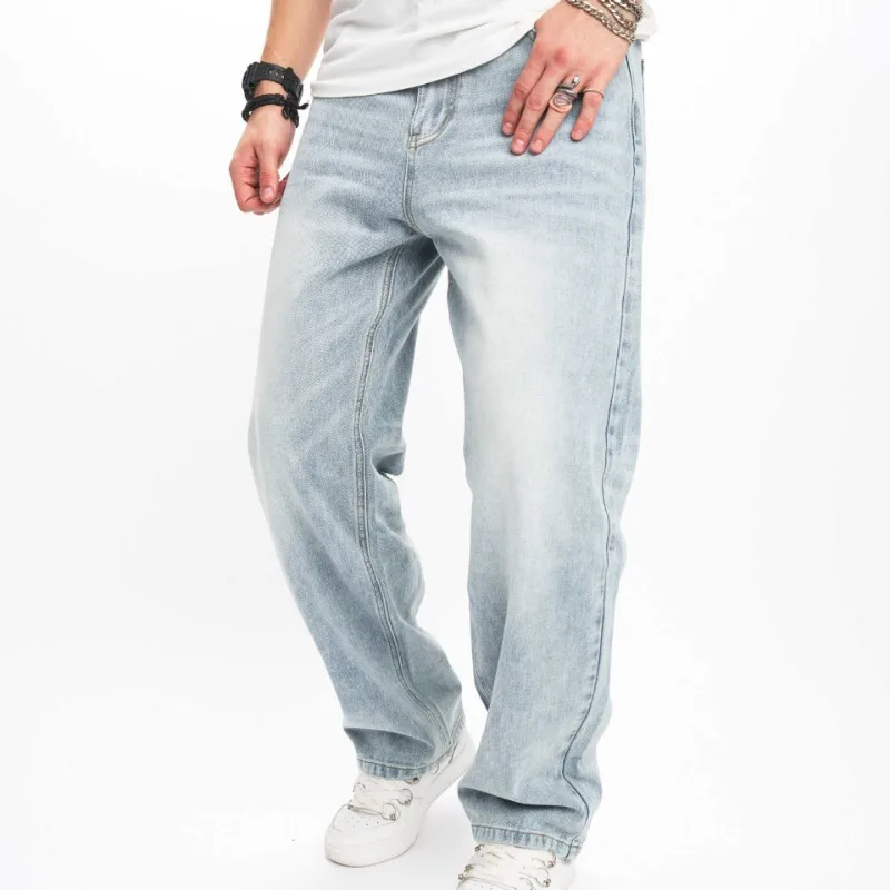 The Loose, Wide-leg, Straight-leg Men's Jeans From The European and American Streetwear Brand Macaque Are Fashionable for Men
