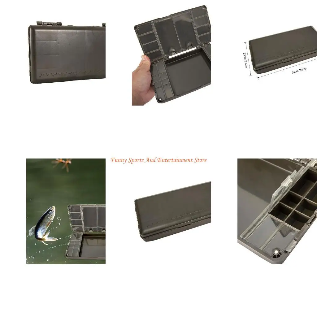 

C4DE 27 Compartments Fishing Tackle Box Lure Baits Storage Box Fishing Hook