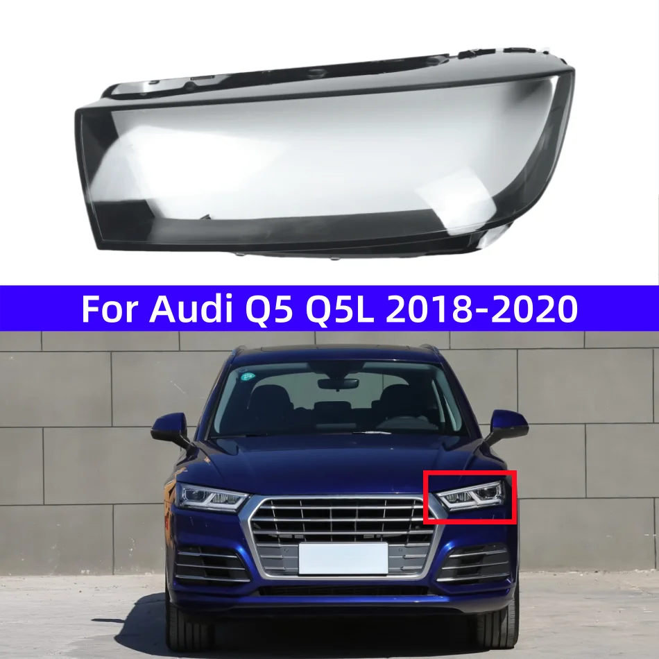 

For Audi Q5 Q5L 2018 2019 2020 Accessories For Car Replace A Transparent PC Lights Shell Headlight Dust Cover
