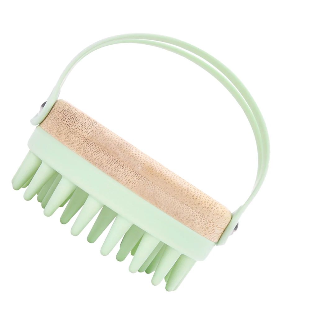 

Silicone Shampoo Scrubber Brush Scalp Massager Exfoliating Hair Bath Tool For All Hair Types Soft Durable Scalp Brush
