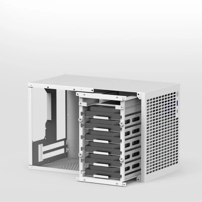 NIU B6 mini 6 Drive 3 SSD NAS Chasis ITX Montherboard ATX PSU 186mm Graphics Card AIO for Synology Storage view 6