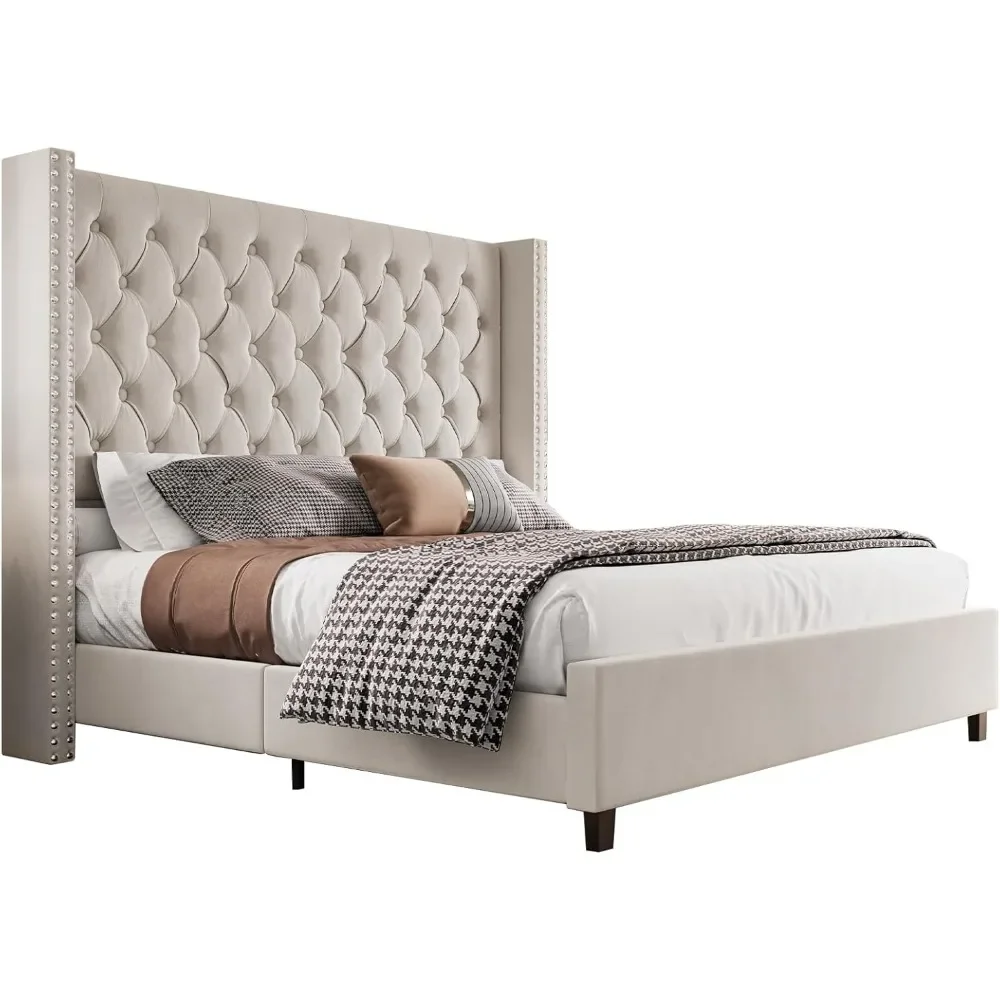 King Platform Bed Frame 61.4