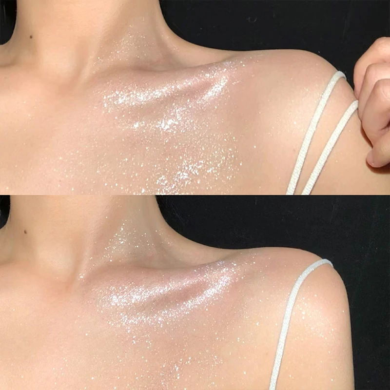 Flüssiges Lidschatten-Set, metallischer Diamant, glänzender Seidenraupen-Glitzer, perliger Lidschatten, Textmarker, dauerhaftes, wasserfestes Make-up für Frauen