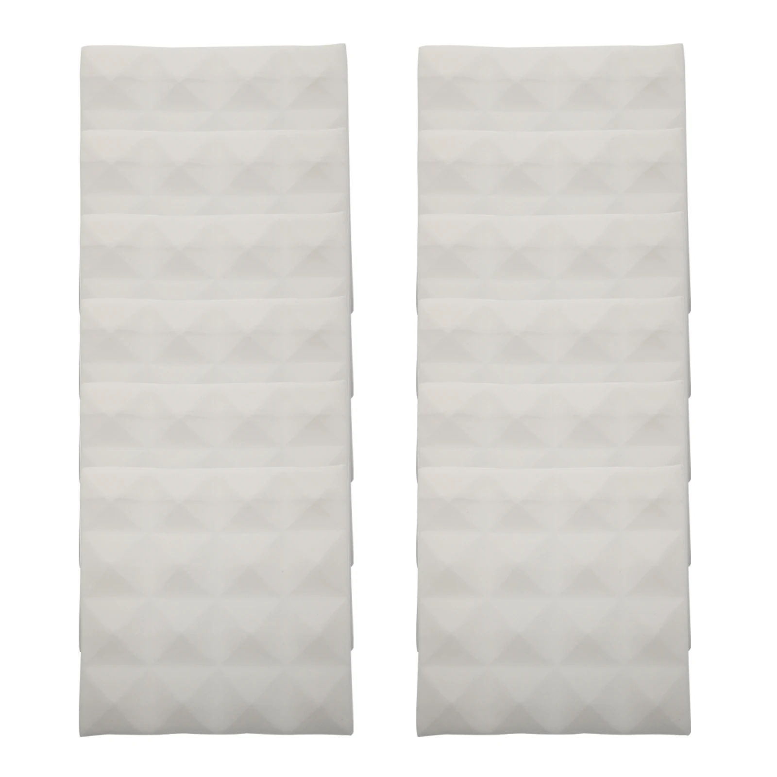 

12Pcs 5CM Pyramid Soundproof Acoustic Panels White Color Dampening Mats for Studio KTV Recording Insulation Board