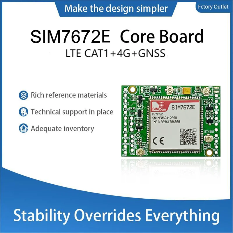 Placa Núcleo SIM7672E CAT1, SIM7672E-MNGV LTE, CAT1 + 4G + GPS, Série Módulo
