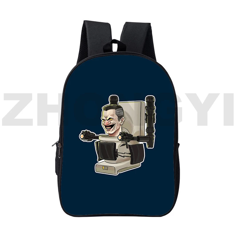 

Vintage Canvas Skibidi Toilet School Bags College Teenager Laptop Sport Backpacks 3D Cartoon Printing Skibidi Toilet Bookbag