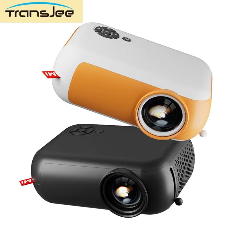 Transjee-Mini budgétaire portable A10, cinéma maison, 3D, LED, gingembre, haute qualité, 4K, 1080P, port HD, Smart TV