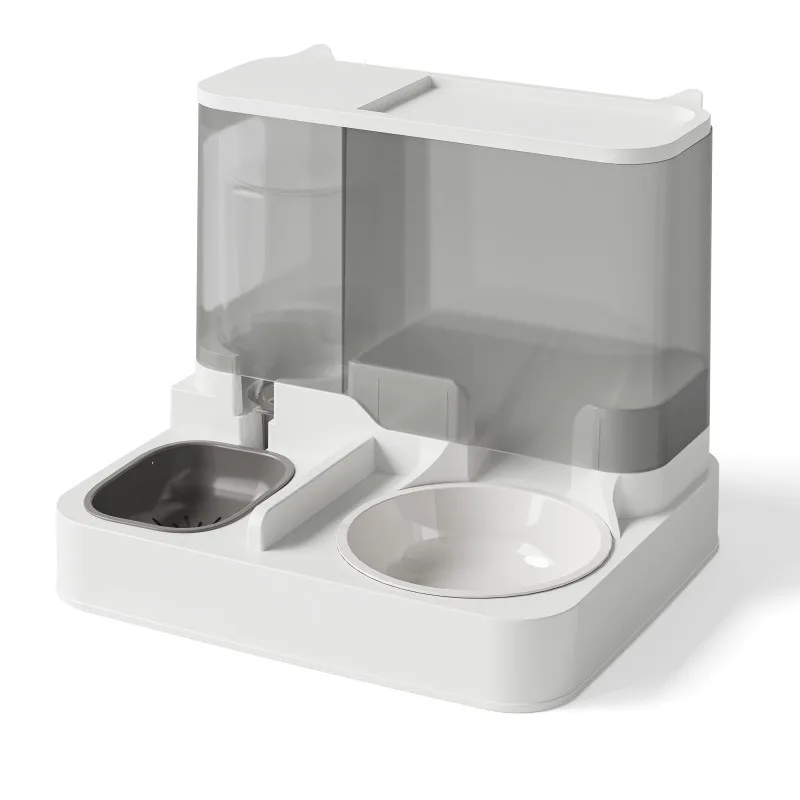 Comedero automático para gatos - dispensador de agua y tazón de comida combinados - dispositivo de alimentación para perros - distribuidor de croquetas para gatos