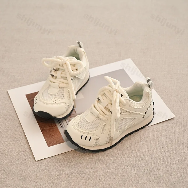 الأطفال تنفس شبكة منخفضة أعلى أحذية رياضية غير رسمية 2025 الخريف جديد الصبي موضة الاتجاه تنوعا مريحة عدم الانزلاق أحذية رياضية #4