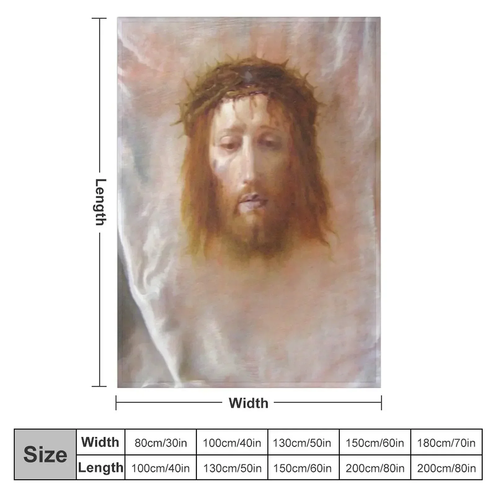 Easter: Domenico Fetti, The Veil of Veronica Throw Blanket Warm Decorative Beds Luxury Brand Bed Blankets