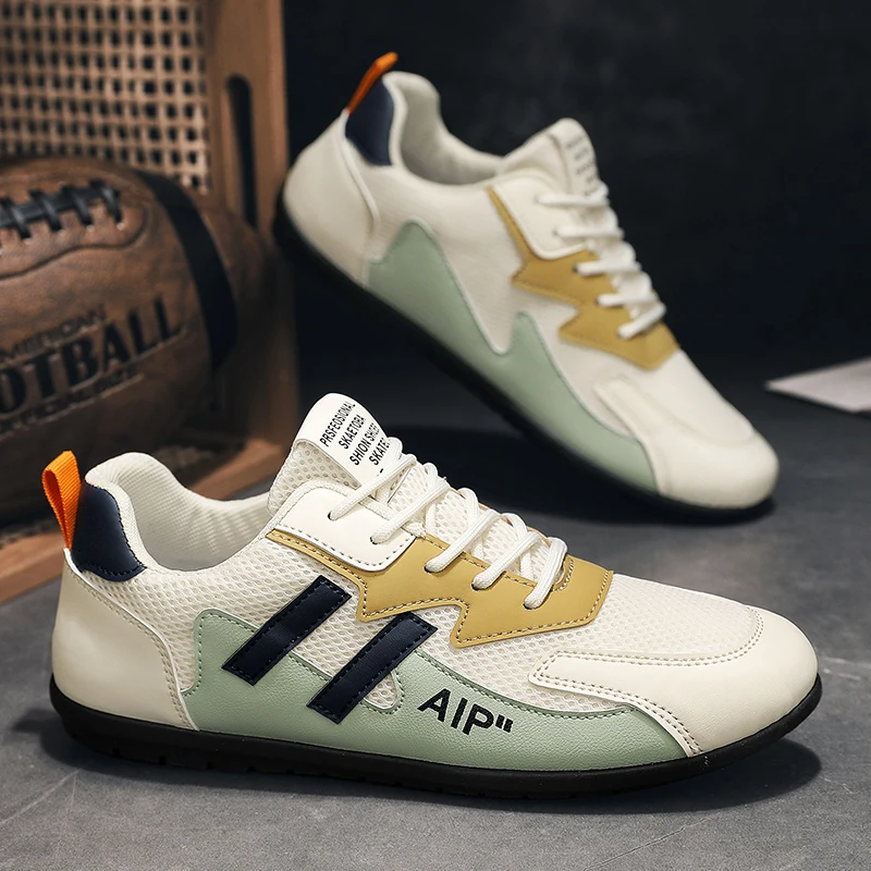 Trendy Breathable Sports Shoes Men's Mesh Low-Top Casual Bean Bean Shoes Fashionable All-Match Lightweight Summer Sneakers