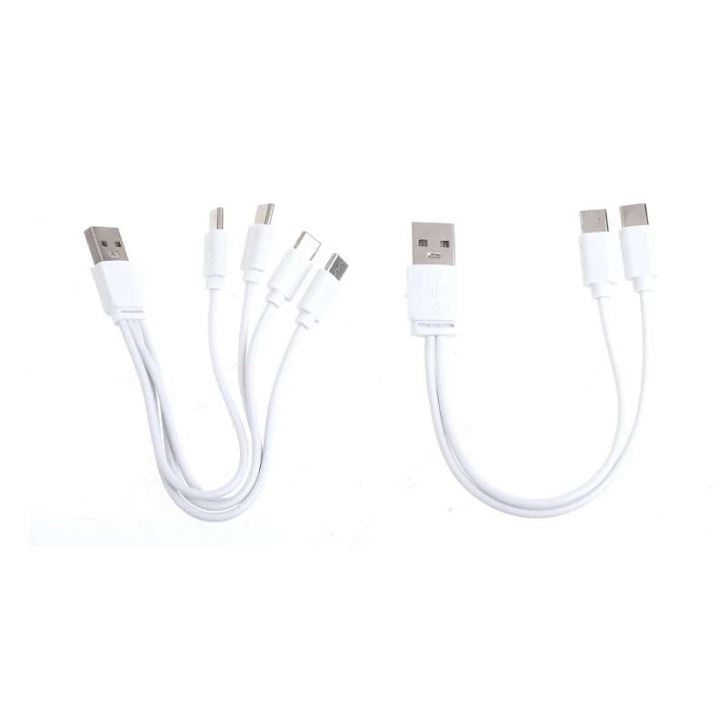 Double/Four Port USB to Type Splitter Cable USB Splitter Cable Charging Cord