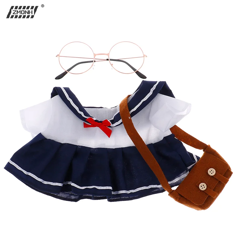 

[H]1PC Doll Clothes Dress Glasses Bags for 30cm Duck Plush Dolls Accessories
