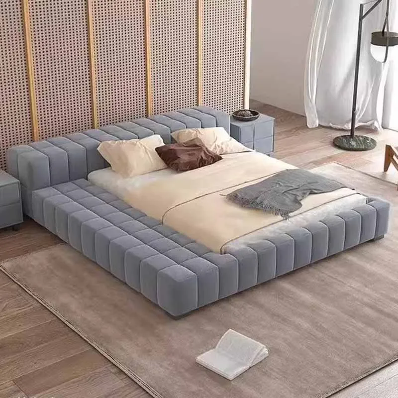 Luxury Bedroom Bed Double Modern Unique King Size Bed Frame Multifunctional Cama De Lujo Para Dormitorio Home Decoration