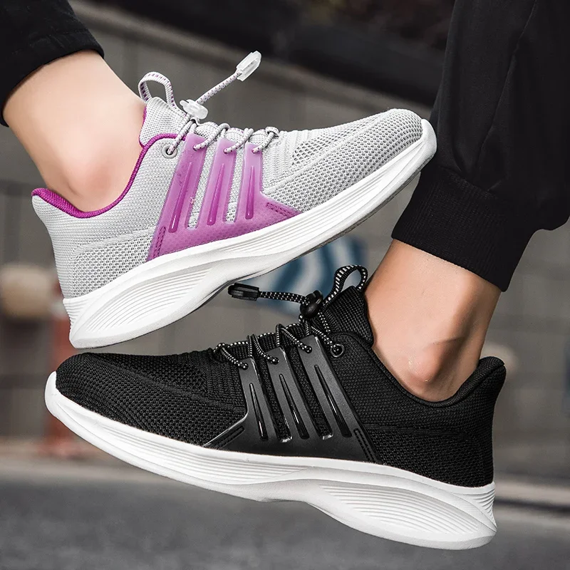 

Men's Black Hiking Shoes 2025 Fashionable Mesh Running Shoes Anti Slip Comfortable Walking Shoes Couple's Casual Sportswear