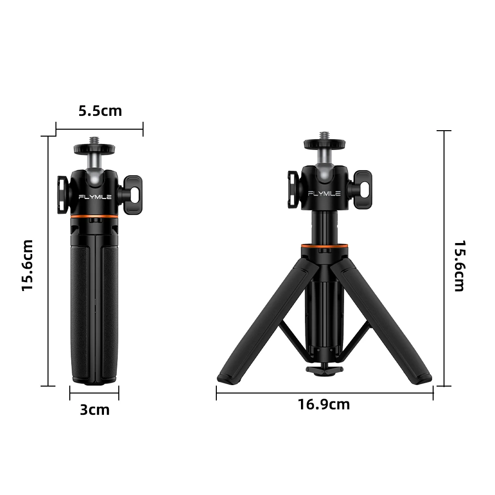 Auto Pop‑Up Selfie Stick Tripod for DJI Action 6 5 4/Pocket 4P/4/3/ Insta360 X6/5/Luna/GoPro 13 12 Portable Vlog Shooting Holder