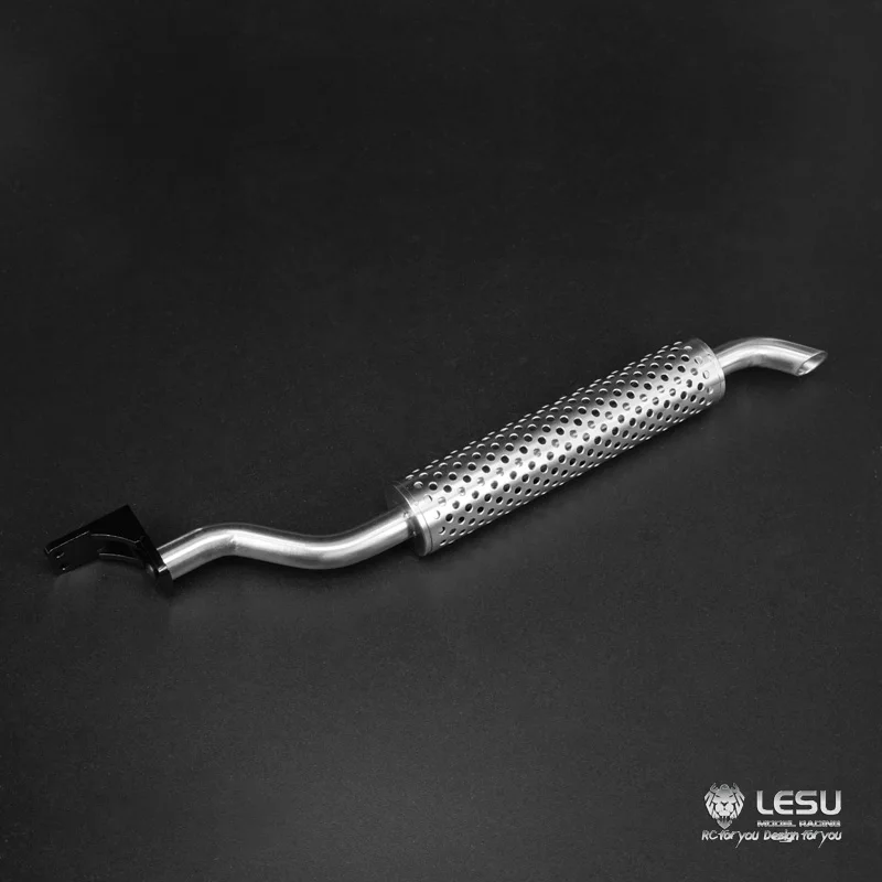 LESU Metal 193MM Chimney Smoke Part for 1/14 RC TAMIYA Tractor Truck Scania MAN Benz Model Car