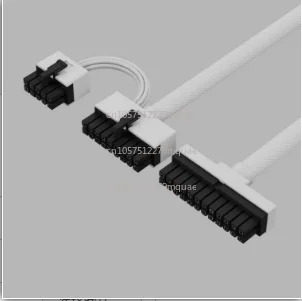 

24-Pin ATX Modular Cable - Ultra-Soft Braided, Straight Connector for Full Modular PSUs