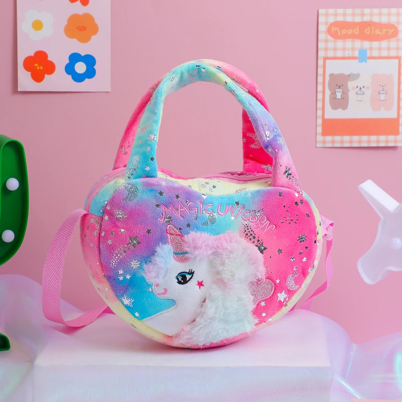 Unicorn Backpack for Girl Children Messenger Bags Mother Kid Bags for Girl Cartoon Shoulder Bag Women Crossbody Bags Mochila Sac