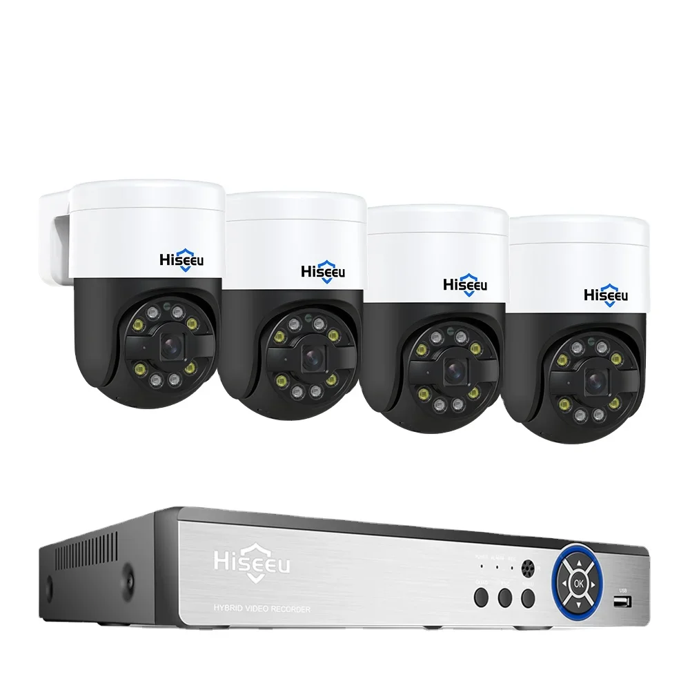 

2023 New Desi Hiseeu 4k 8CH 16CH PTZ 360 Speed 8MP Outdoor Cctv Camera Secured System