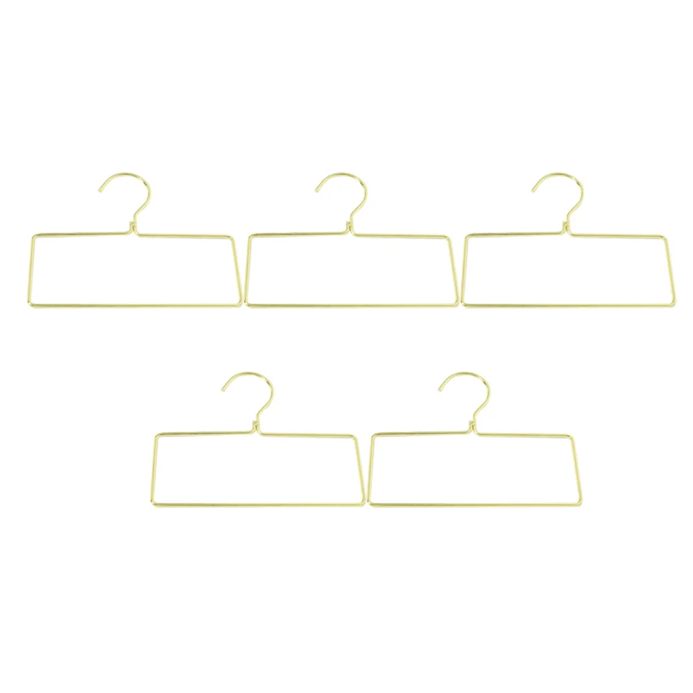 Perchas cuadradas de hierro para ropa, perchas creativas de Metal para armario, para el hogar, lavandería, bufanda, corbata, toallas, estantes para colgar ropa, 5 uds.
