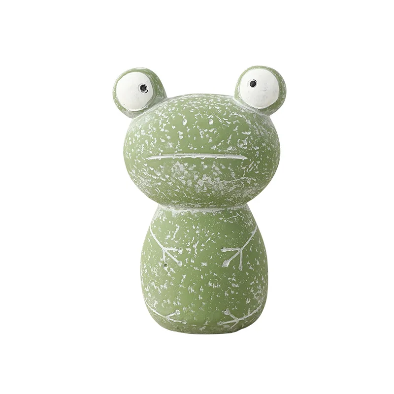 

Nordic simple fun cartoon big-eyed cute frog small ornament model room TV cabinet children's room