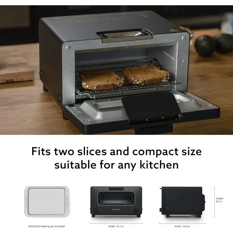 Der Toaster |   Toaster für Dampfofen |   5 Kochmodi – Sandwichbrot, handwerklich hergestelltes Brot, Pizza, Ofen, kompaktes Design |   Backform