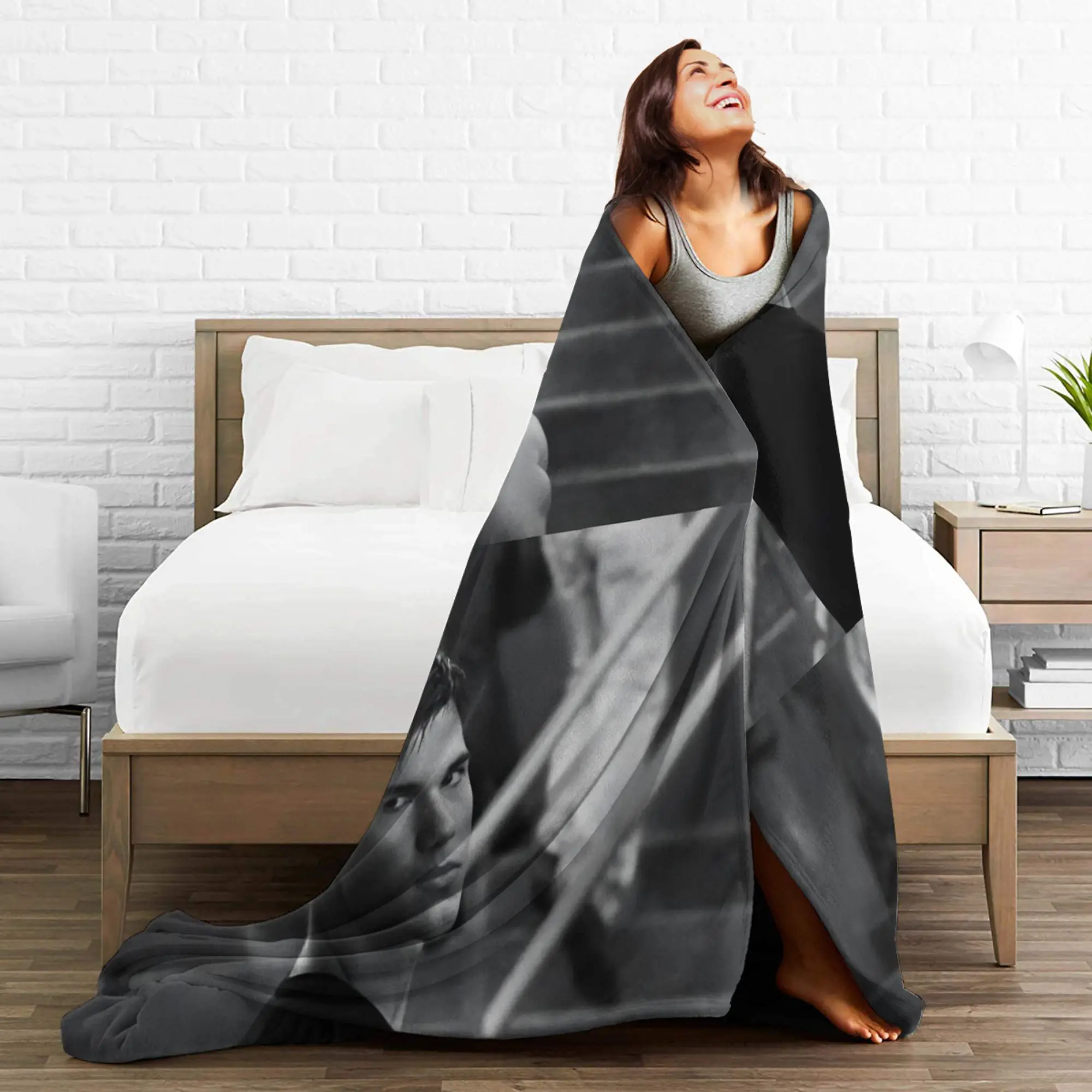 جاكوب بطانية سوداء الشفق ساغا الدافئة لينة الجدة أفخم رمي بطانية للأطفال الكبار غرفة المعيشة الفانيلا المراشف