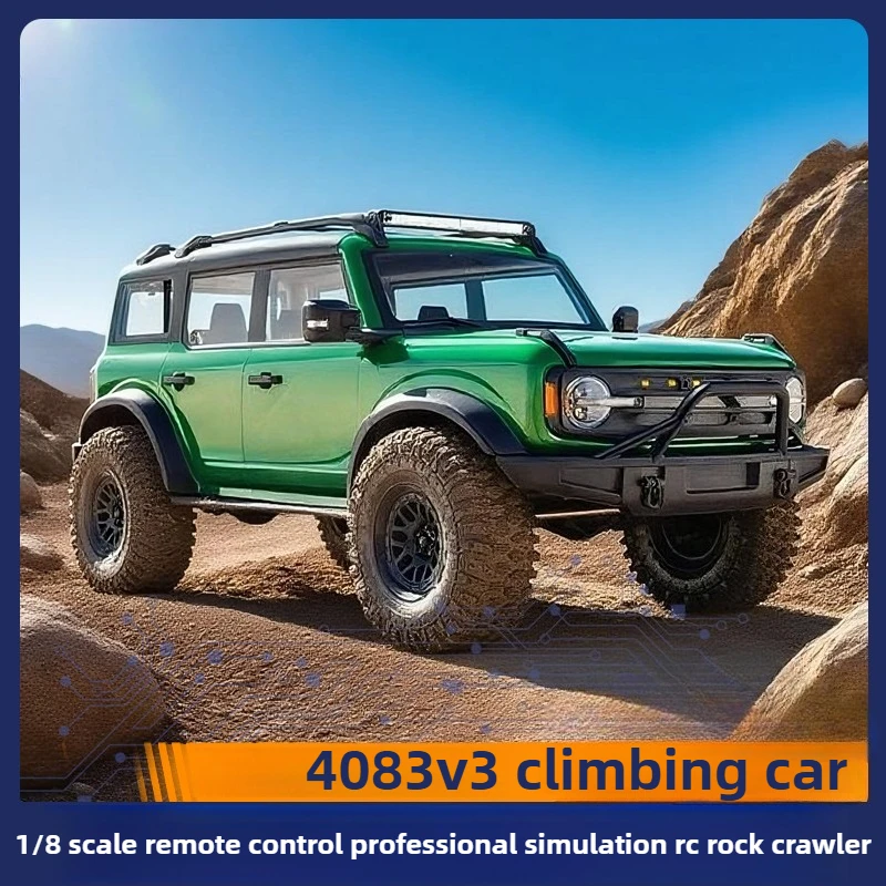 1/8 4083 V3 RC télécommande voiture d'escalade Simulation électrique étanche quatre roues motrices tout-terrain télécommande voiture jouet