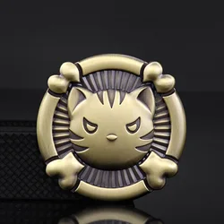 3D Skeleton Cats Car Badge Alloy Metal Auto Emblem Decoration Trunk Car Body Sticker Motorcycle Automobile Accessories