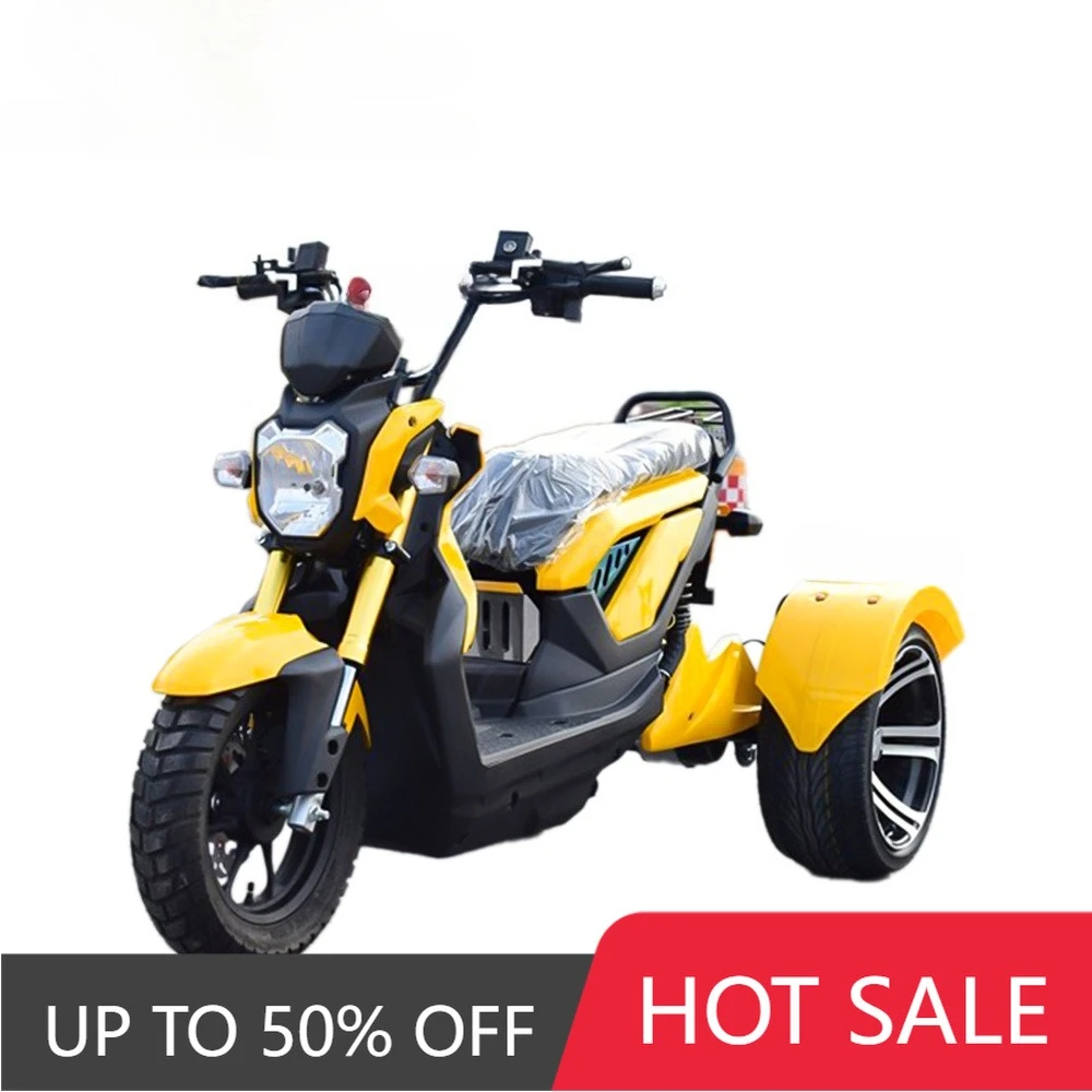 QQW 72V 3 Wheel Electric Vehicle 1000W Power Scooter Tricycle Light Emitting Diode Light Enclosed Body Type EEC Certificate for