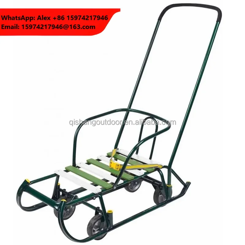 Power-Free Foldable Skating Car For Adults And Children Carrying Ski Snowmobile Sleigh Snowboard On Ice And Snow