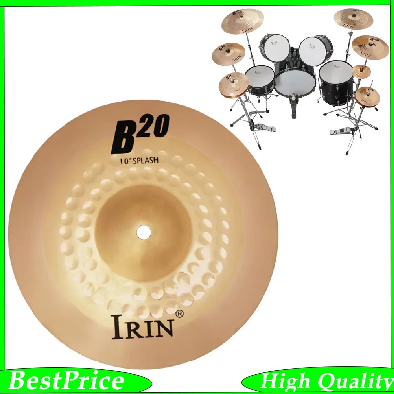 10-Zoll-B20-Becken Gong Phosphorbronze Becken Percussion-Instrumente Teile Zubehör Crash Hi-Hat Drum Becken Kit