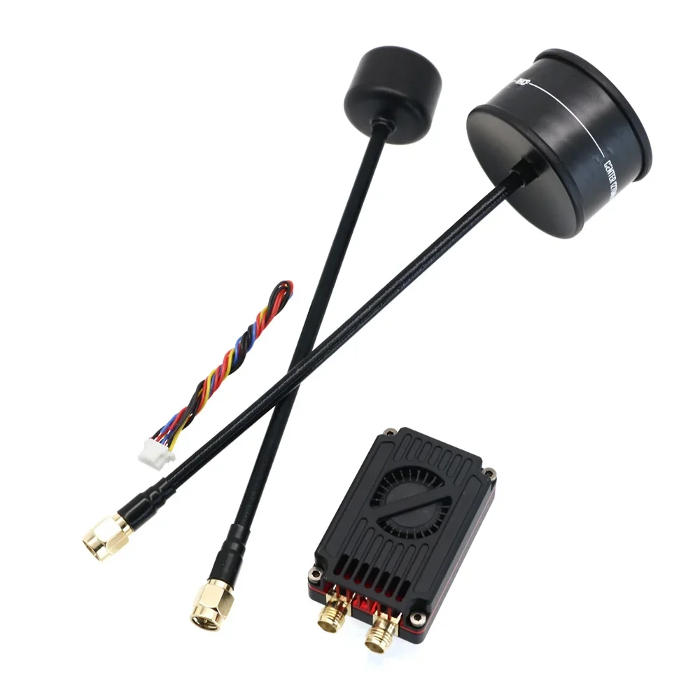 RoRuSRUSHFPV 1.3G/3.3G DUAL BAND 2.5W Or 4W VTX High Power Video Audio Transmitter Module With SMA Antenna For Long Range FPV Dr