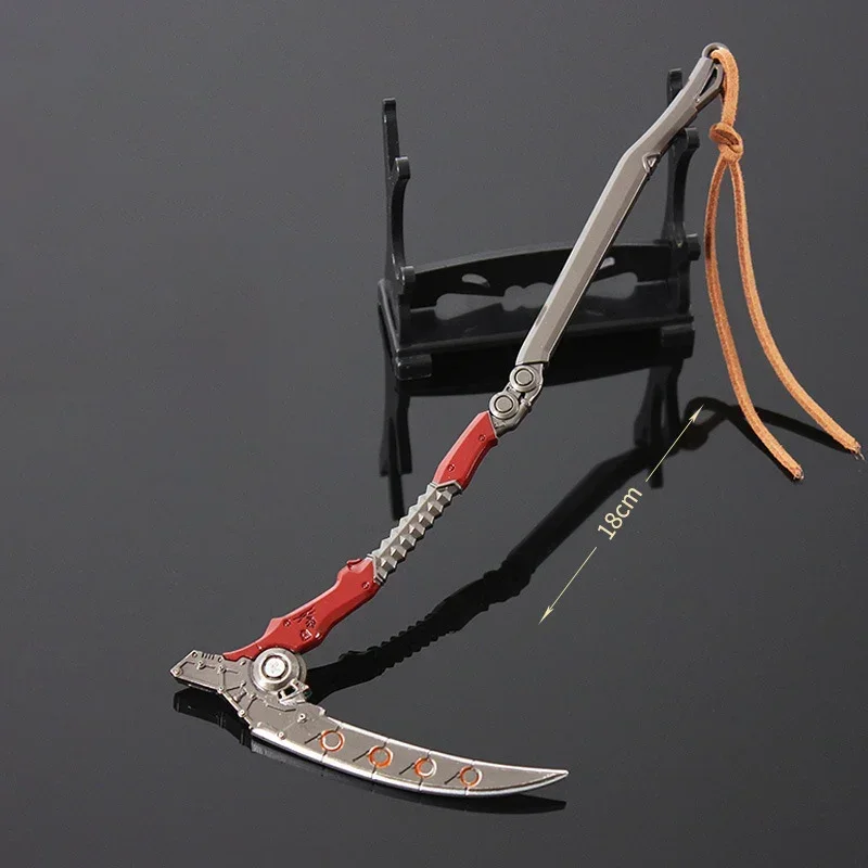 22cm Apex Legends Revenant Heirloom Dead Man's Curve Sickle Swords Model Peripherals Alloy Metal Model Keychain Gift Toys Kids