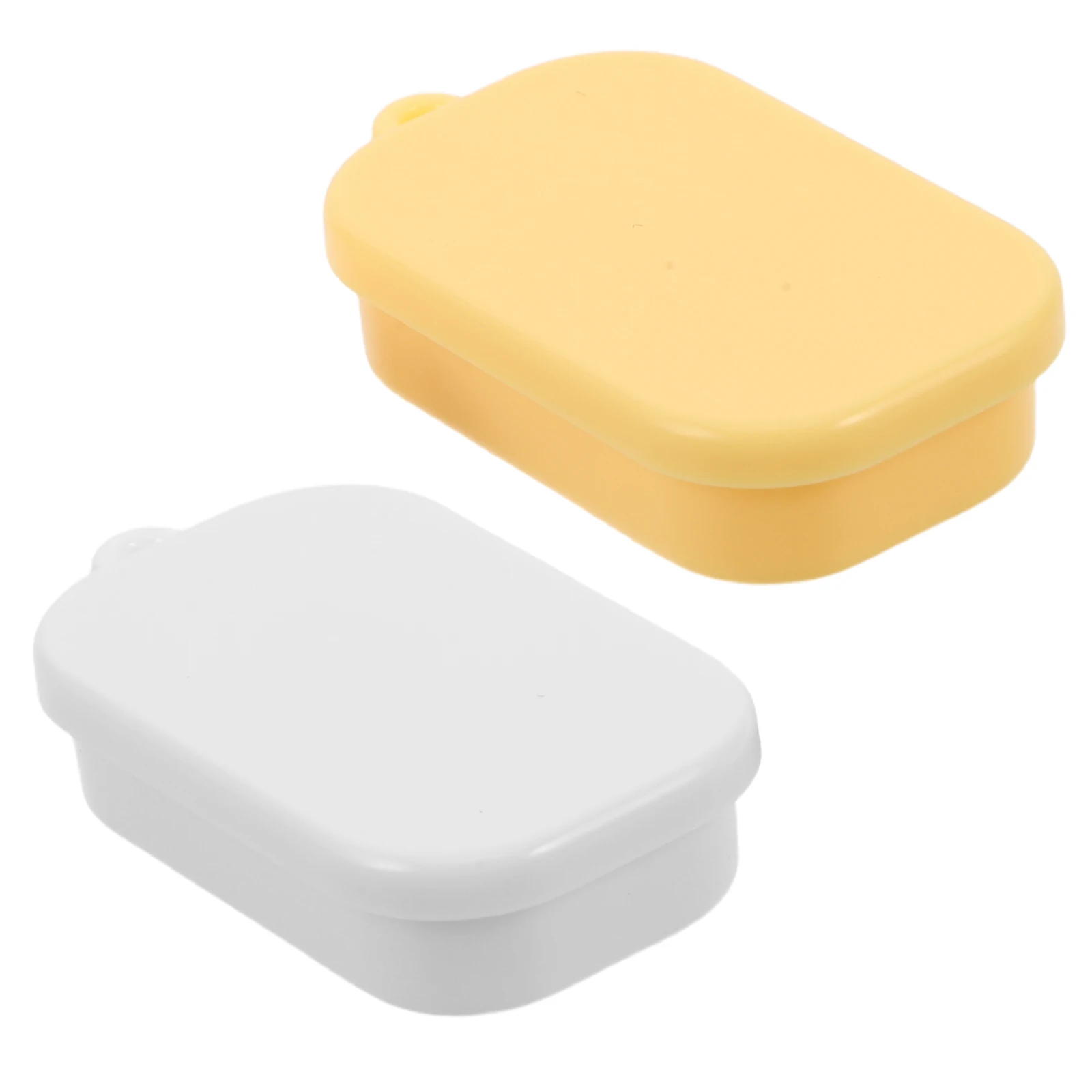 

50pcs Miniature Lunch Box Realistic Design Compartmentalized Layout Diy Assembly Fun Portable Lightweight Dollhouse