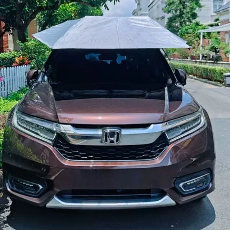 4.8/5 Fully Automatic Remote Control Folding Car Sun Cover, Retractable SUV Roof Sun Shade Umbrella Outdoor Car Protective Shed
